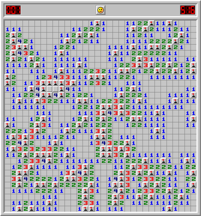 which one of the two has the mine? : r/Minesweeper